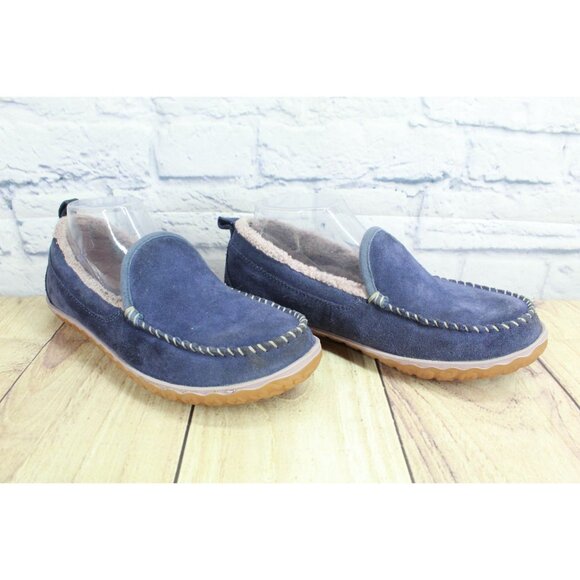 LL Bean Mountain Slippers Moccasin Raw Indigo Size 8 M - Picture 5 of 9